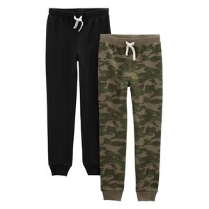 Carter’s Kids Black & Camo Jogger Sweats Set